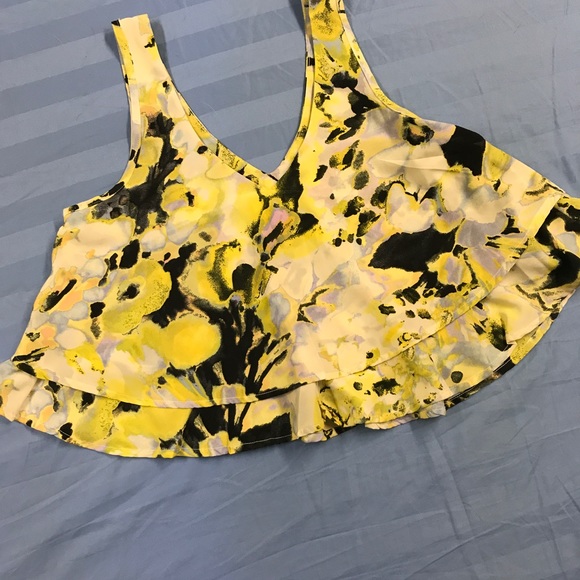 Bar III (Bar 3) cute cropped layer top size xs - Picture 2 of 4